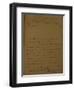 A Petition to Be Released from Jail, 31st June 1753-Francois Marie Arouet Voltaire-Framed Giclee Print