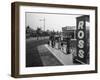 A Petrol Station Forecourt, Grimsby, Lincolnshire, 1965-Michael Walters-Framed Photographic Print