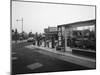 A Petrol Station Forecourt, Grimsby, Lincolnshire, 1965-Michael Walters-Mounted Photographic Print