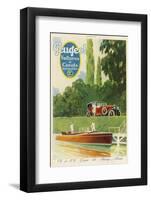 A Peugeot by a Canal-null-Framed Photographic Print