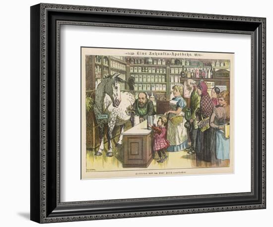 A Pharmacy of the Future-null-Framed Art Print