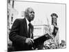 A. Philip Randolph Making Speech at Rally Harlem. Aug. 1958-null-Mounted Photo