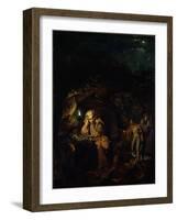 A Philosopher by Lamp Light, exh. 1769-Joseph Wright of Derby-Framed Giclee Print