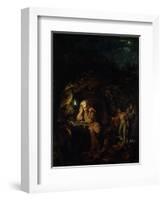 A Philosopher by Lamp Light, exh. 1769-Joseph Wright of Derby-Framed Giclee Print