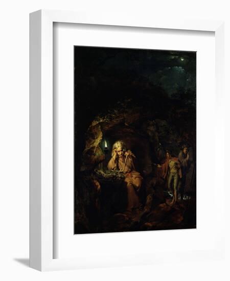 A Philosopher by Lamp Light, exh. 1769-Joseph Wright of Derby-Framed Giclee Print