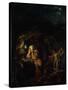 A Philosopher by Lamp Light, exh. 1769-Joseph Wright of Derby-Stretched Canvas