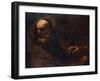 A Philosopher, Half Length, His Left Hand Resting on a Book-Giovanni Battista Langetti-Framed Giclee Print