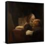 A Philosopher-Salomon Koninck-Framed Stretched Canvas