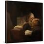 A Philosopher-Salomon Koninck-Stretched Canvas