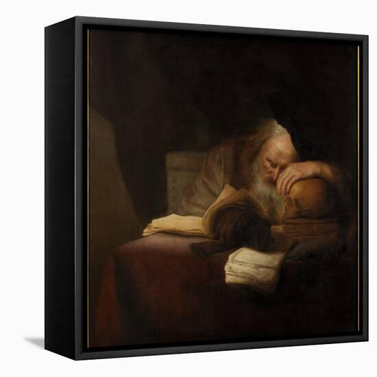 A Philosopher-Salomon Koninck-Framed Stretched Canvas