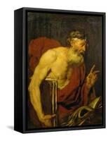 A Philosopher-Giambattista Langetti-Framed Stretched Canvas