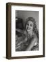 A Photo of Sandra Milo in a Floral Dress Seen From Above-null-Framed Photographic Print