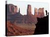 A Photographer at Monument Valley in the Navajo Nation, Ariz.-null-Stretched Canvas