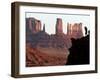 A Photographer at Monument Valley in the Navajo Nation, Ariz.-null-Framed Premium Photographic Print