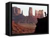 A Photographer at Monument Valley in the Navajo Nation, Ariz.-null-Framed Stretched Canvas