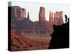 A Photographer at Monument Valley in the Navajo Nation, Ariz.-null-Stretched Canvas