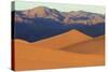 A Photographer on a Sand Dune at Sunrise, Mesquite Dunes, Death Valley-James White-Stretched Canvas