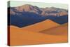 A Photographer on a Sand Dune at Sunrise, Mesquite Dunes, Death Valley-James White-Stretched Canvas