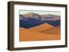 A Photographer on a Sand Dune at Sunrise, Mesquite Dunes, Death Valley-James White-Framed Photographic Print