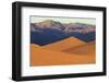 A Photographer on a Sand Dune at Sunrise, Mesquite Dunes, Death Valley-James White-Framed Photographic Print