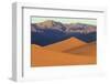 A Photographer on a Sand Dune at Sunrise, Mesquite Dunes, Death Valley-James White-Framed Photographic Print