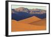 A Photographer on a Sand Dune at Sunrise, Mesquite Dunes, Death Valley-James White-Framed Photographic Print