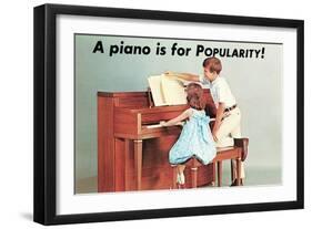 A Piano Is for Popularity-null-Framed Art Print