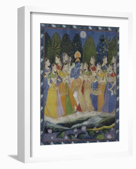 A Pichhavai of Krishna as Shrinthji, India, 19th Century-null-Framed Giclee Print