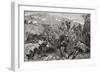 A Picket of 13th Hussars Surprised Near the Tugela River, Hussar Hill-Louis Creswicke-Framed Giclee Print