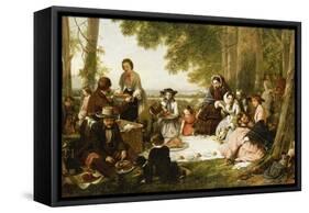 A Picnic, 1856-Henry Nelson O'Neil-Framed Stretched Canvas