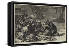 A Picnic at Burnham Beeches-Francis S. Walker-Framed Stretched Canvas