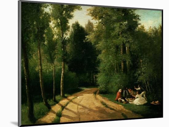A Picnic at Montmorency-Camille Pissarro-Mounted Giclee Print