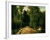 A Picnic at Montmorency-Camille Pissarro-Framed Giclee Print