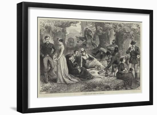 A Picnic in the Cork Woods, Near Gibraltar-null-Framed Giclee Print