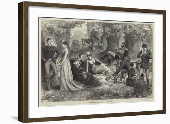 A Picnic in the Cork Woods, Near Gibraltar-null-Framed Giclee Print