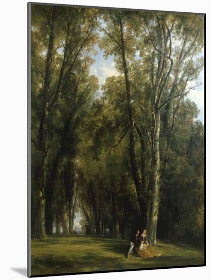 A Picnic in the Park-Thomas Creswick-Mounted Giclee Print