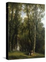 A Picnic in the Park-Thomas Creswick-Stretched Canvas
