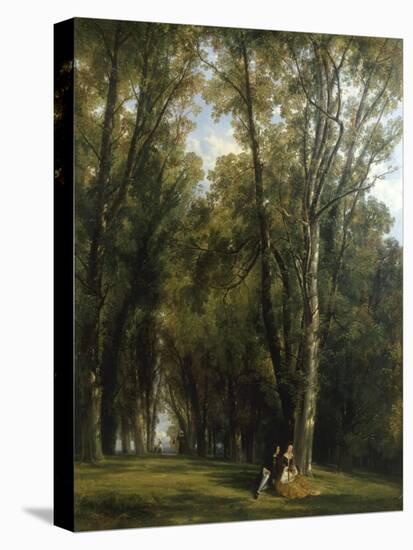 A Picnic in the Park-Thomas Creswick-Stretched Canvas