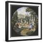 A Picnic Near Moscow, 1840S-Nikolai Leontyevich Benois-Framed Giclee Print