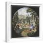 A Picnic Near Moscow, 1840S-Nikolai Leontyevich Benois-Framed Giclee Print