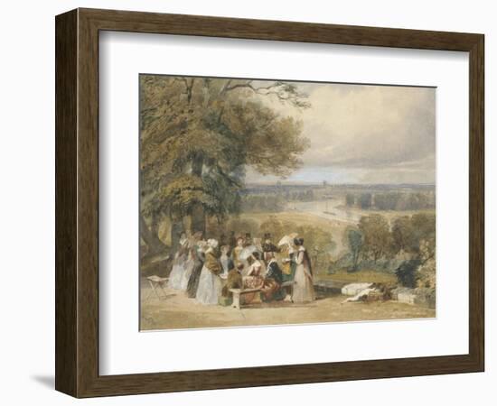 A Picnic on Richmond Hill-Joseph Murray Ince-Framed Giclee Print