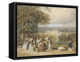 A Picnic on Richmond Hill-Joseph Murray Ince-Framed Stretched Canvas