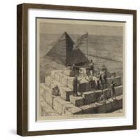 A Picnic on the Great Pyramid-null-Framed Giclee Print