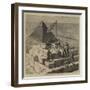 A Picnic on the Great Pyramid-null-Framed Giclee Print