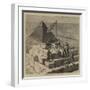 A Picnic on the Great Pyramid-null-Framed Giclee Print