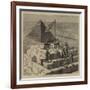 A Picnic on the Great Pyramid-null-Framed Giclee Print