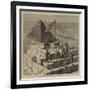 A Picnic on the Great Pyramid-null-Framed Giclee Print