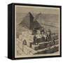 A Picnic on the Great Pyramid-null-Framed Stretched Canvas