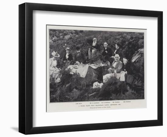 A Picnic Party Near Blackcraig Castle, September 1893-null-Framed Giclee Print