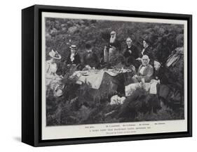 A Picnic Party Near Blackcraig Castle, September 1893-null-Framed Stretched Canvas